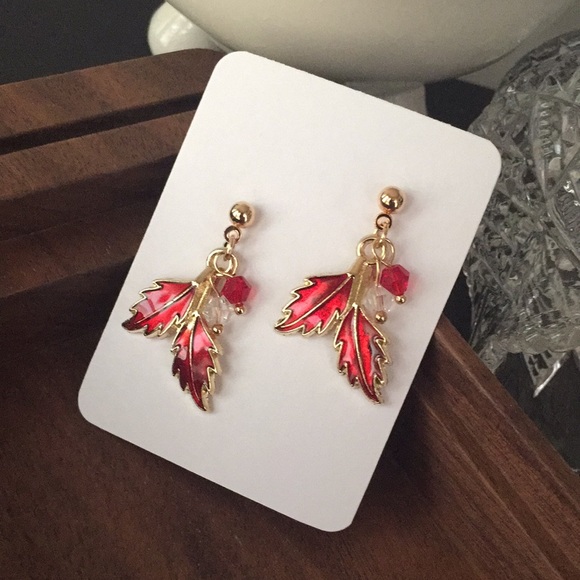 🍏50% OFF/3+...Fall Leaves Drop/Dangle Earrings - Picture 3 of 6